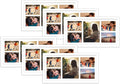 Golden State Art, Set of 6, 12x24 White Wood Picture Frame - White Mat for 8x10 And 5x7 Photos - Tempered Glass, Sawtooth Hanger