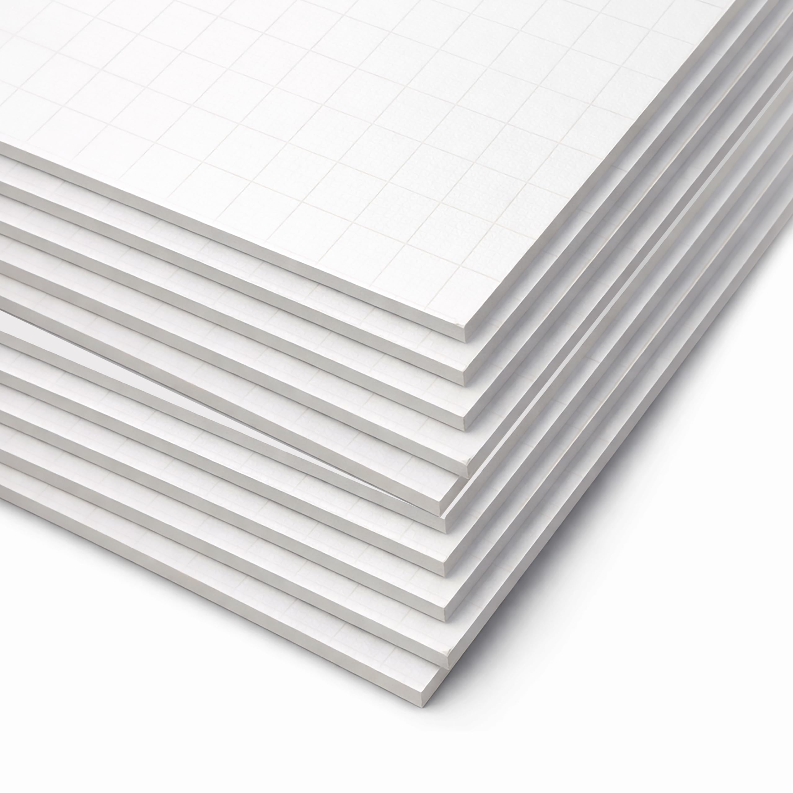 20 X 28 Fade-Line White Foam Board, 1/2 Grid Pack Of 10