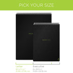 Rocketbook Smart Reusable Notebook, Flip Letter Size Spiral Notebook, Scarlet Sky, (8.5' X 11')