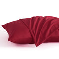 Ntbay King Pillow Cases Set Of 2, 2 Pack Brushed Microfiber 20X40 Pillow Cases, Soft, Wrinkle, Fade, Stain Resistant Wine Red Pi