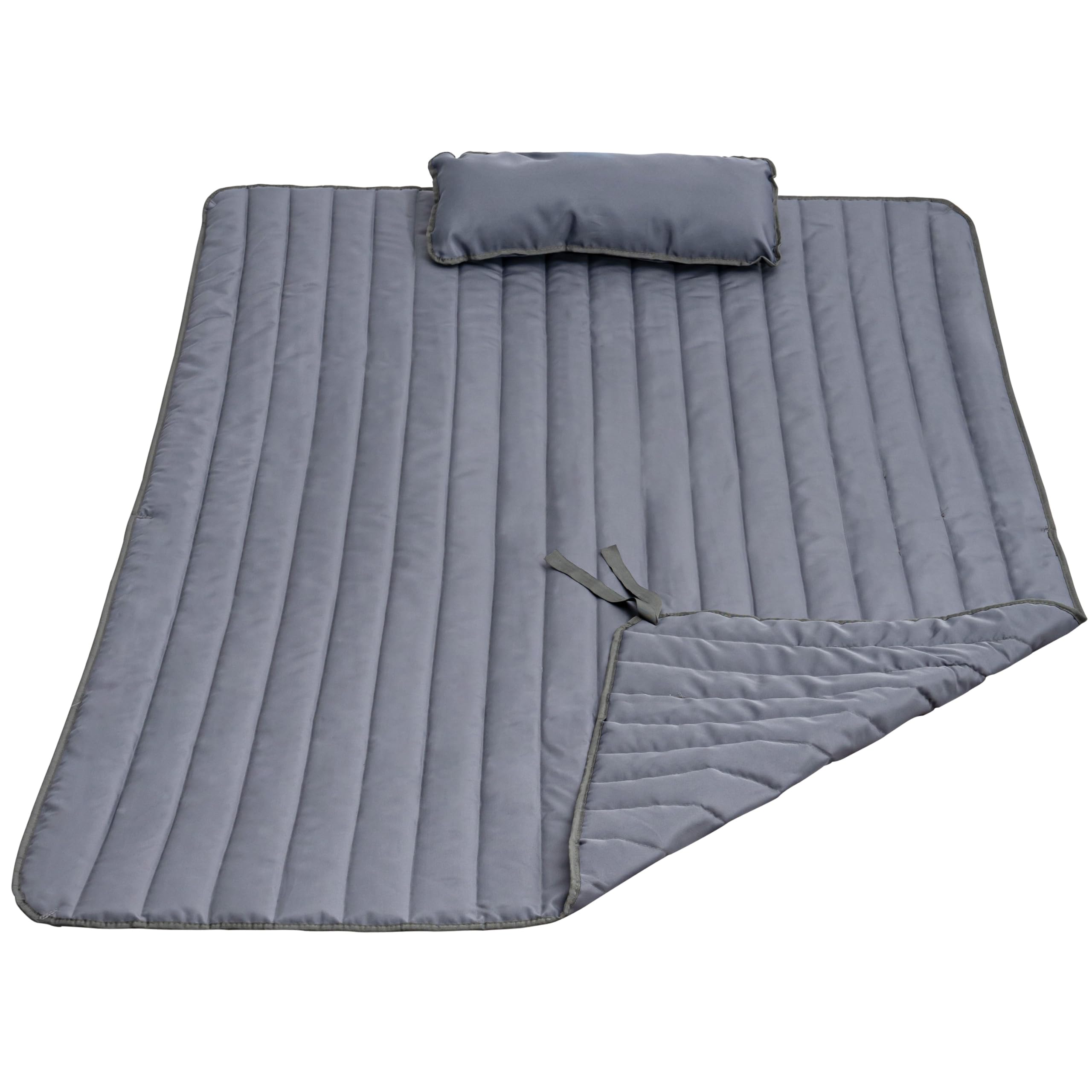 Lazy Daze Hammocks 2 Person Hammock Pad with Pillow, Double Polyester Quilted 78 x55 Replacement Hammock Pad for Rope Hammock, G