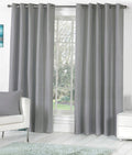 HFI Royal Solid Polyester Curtain, 7 X 4 Feet, Door Curtains, Grey, Pack of 1 Piece