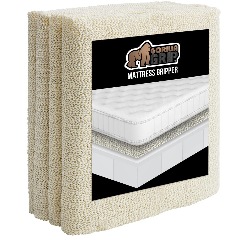 Gorilla Grip Original Mattress Slide Stopper And Gripper, Queen, Keep Bed And Topper Pad From Sliding For Sofa, Couch, Chair Cus