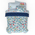 Franco The Smurfs Kids Bedding Super Soft & Cozy Reverisble Microfiber Comforter And Sheet Set With Sham, 7 Piece Full Size, (Of