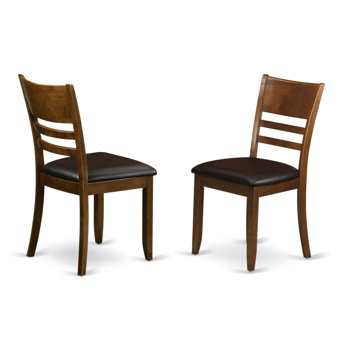 East West Furniture LYFD7-ESP-LC Lynfield 7 Piece Kitchen Set Consist of a Rectangle Table with Butterfly Leaf and 6 Faux Leather Dining Room Chairs, 36x66 Inch