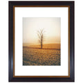 Golden State Art, 11x14 Photo Frame with White Mat for 8x10 Pictures & Real Glass, 1.25-Inch Wide, Black with Burgundy and Gold 
