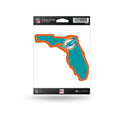 Rico Industries NFL Miami Dolphins Home State Sticker