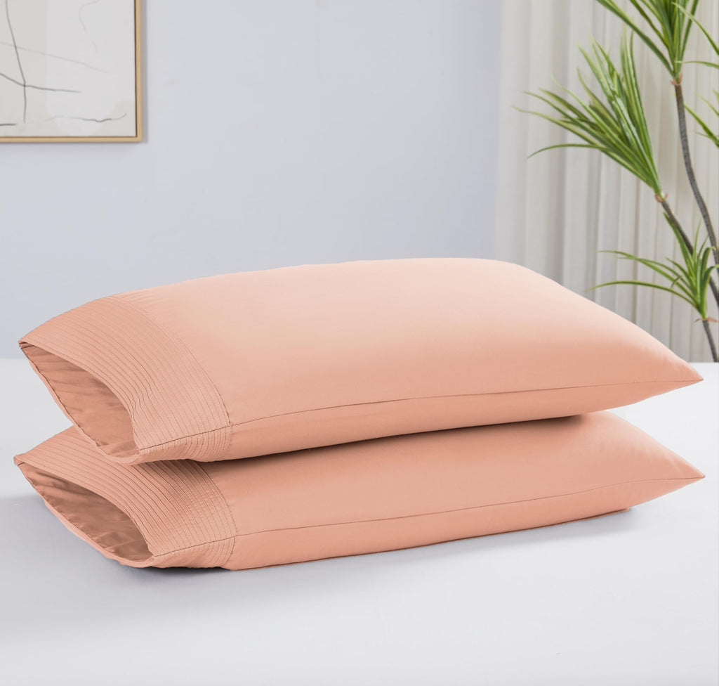 Southshore Fine Living, Inc. Split King Sheet Set, 5-Piece, 21'' Extra Deep Pocket Pleated Sheets | Flat Sheet, 2 Split Fitted S