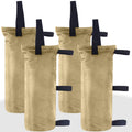 Abccanopy 112 Lbs Extra Large Canopy Sand Bags, 4-Pack, Beige (Without Sand)