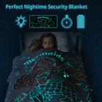 Glow In The Dark Mermaid Blanket Throw Gifts For Girls Kid Blankets Super Soft 3 4 5 6 7 8 9 10 Year Old Girl Gift Ideas Girls T