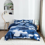 Meeting Story Camouflage Bedding Set, Colorful Pattern Style Comforter Set, 3 PCS One Comforter Two Pillowcases Two Sheets in On