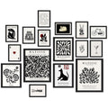 ANERZA 16 PCS Black and White Wall Art Decor, Matisse Abstract Gallery Wall Prints for Bedroom, Minimalist Posters for Living Ro