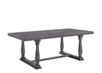 Acme Bernard Dining Table in Weathered Gray Oak