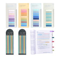 Wschu 1120Pcs Sticky Tabs - Writable Translucent Sticky Note Tabs, Repositionable Book Flags, Annotation Supplies