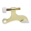 5 Pack Rok Hardware Adjustable Heavy Duty Hinge Pin Door Stop In Brass Finish, Rokdsp1B