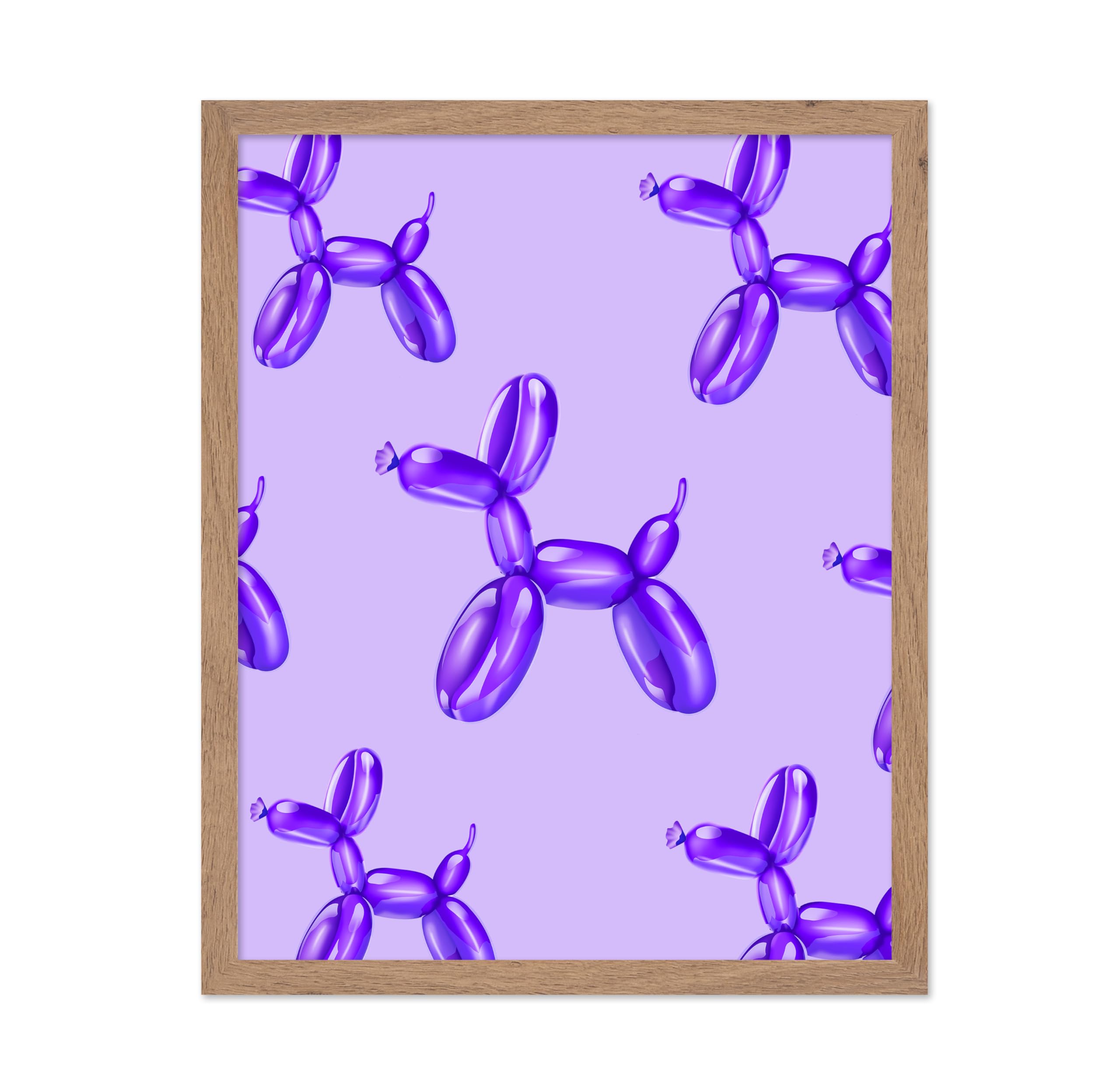 Poster Master Purple Balloon Dog Poster - Balloon Dog Print - Balloon Art - Modern Art - Trendy Art - Gift for Men & Women - Pop