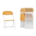10 Pk. Kids Yellow Plastic Folding Chair