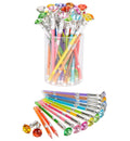 Zugar Land 7' Diamond Shaped Multicolor Ink Gel Pen (24 Pack) For Writing, Drawing, Notes