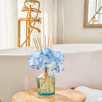 Cocorr  Na Reed Diffuser - Ocean Breeze 8.5Oz Flower Reed Diffuser Set With 8 Sticks, Home Fragrance Reed Diffuser For Home Bedr