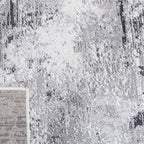 Safavieh Amelia Collection Area Rug - 5'3'' X 7'6'', Grey & Ivory, Modern Abstract Design, Non-Shedding & Easy Care, Ideal For H