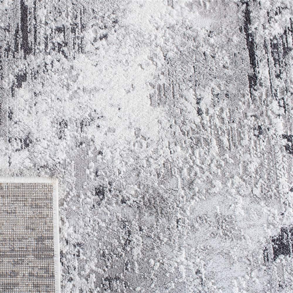 Safavieh Amelia Collection Area Rug - 5'3'' X 7'6'', Grey & Ivory, Modern Abstract Design, Non-Shedding & Easy Care, Ideal For H