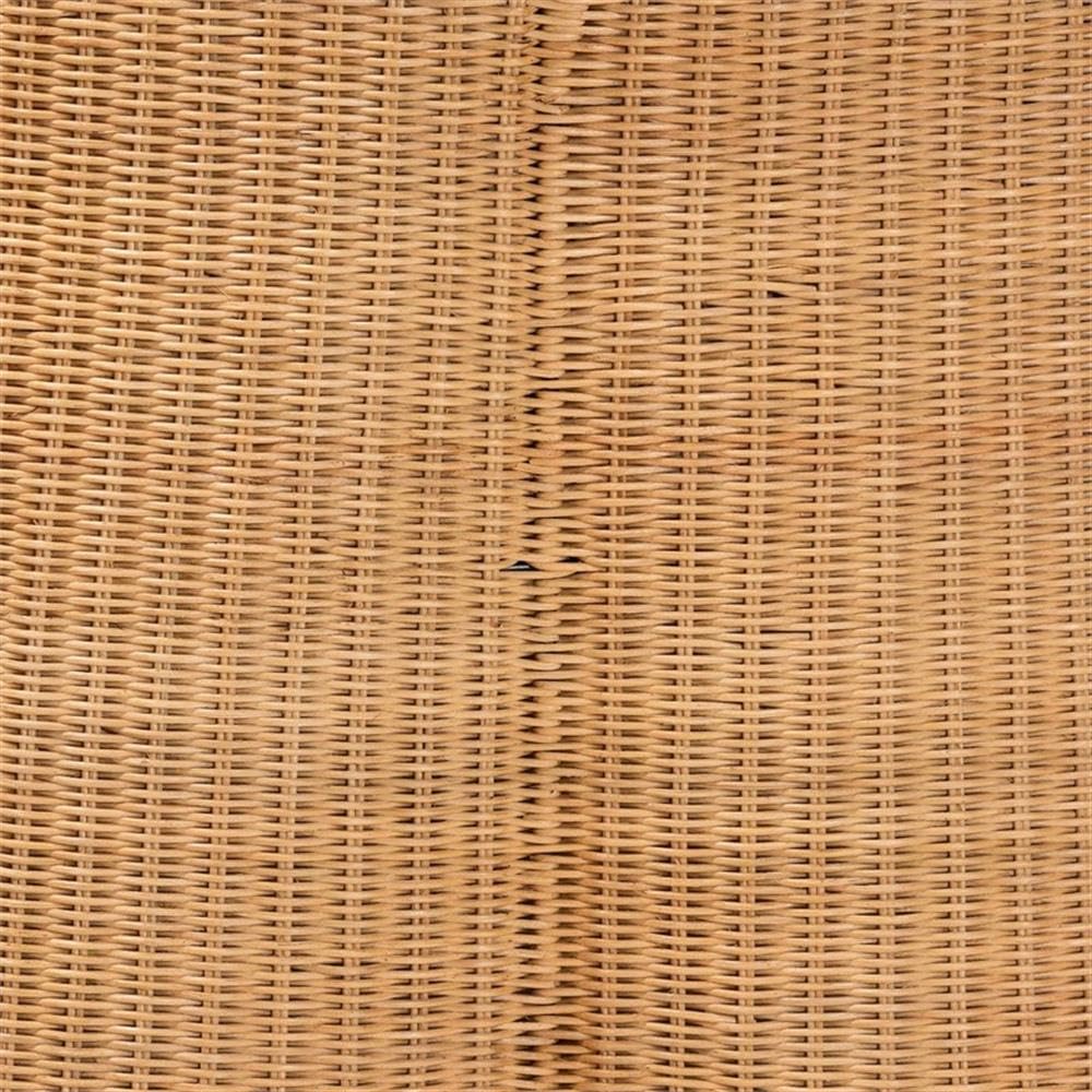 bali & pari Palm Bohemian Honey Scallop Rattan Coffee Table