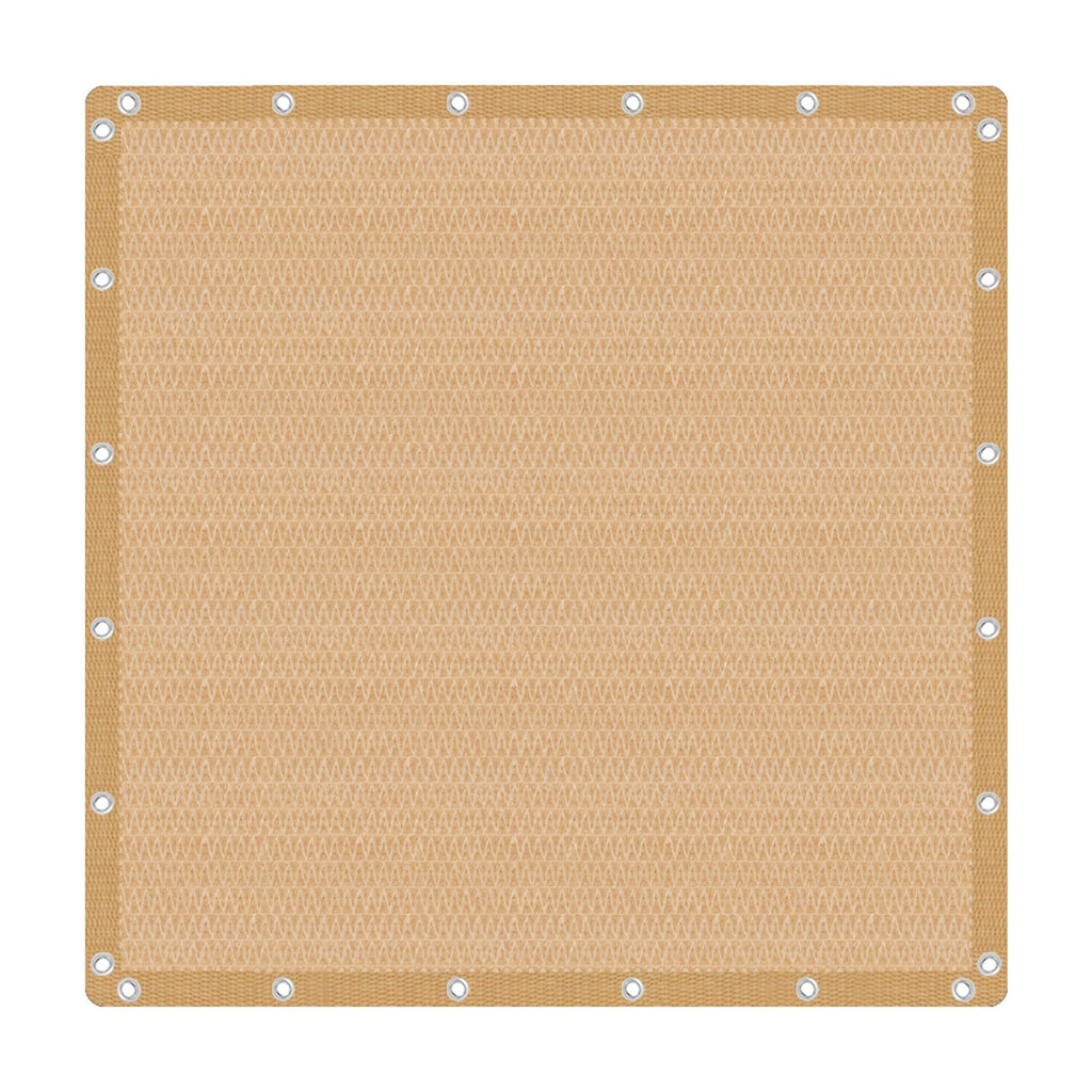 Vicllax Shade Fabric Sun Shade Cloth Privacy Screen With Grommets For Patio Garden Pergola Cover Canopy 10X10 Ft, Wheat