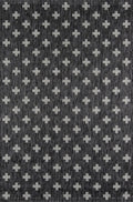Machine Made Geometric Area Rug in Black (7 ft. 6 in. L x 5 ft. 3 in. W)