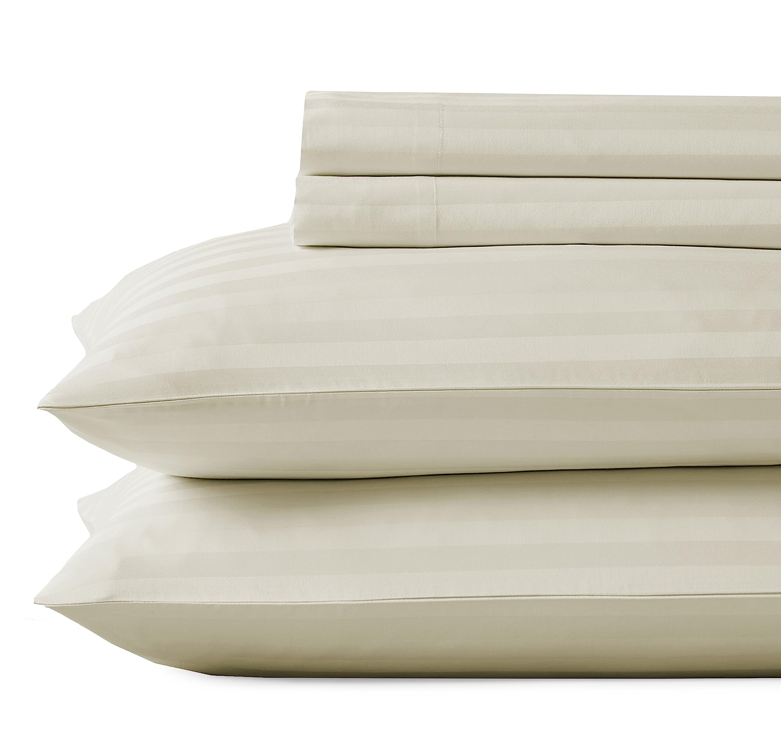 California Design Den 4 Piece King Size Sheet Set - 100% Cotton 500 Thread Count, Cooling Deep Pocket Bed Sheets With Fitted Ela