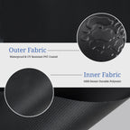 Covers & All Round Table Top Cover, 12 Oz Waterproof Uv & Weather Resistant Patio Table Cover, Outdoor Table Cover For Patio Outdoor Furniture & Coffee Table (54' Dia X 4' H Inches, Black)
