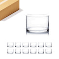 WGV Cylinder Vase Bulk, Width 6'', Height 4'', Clear Glass Container Terrarium Candle Holder for Wedding Centerpiece, Party Even