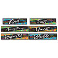 Trend 6-Piece Character Traits Mini Bulletin Board Set, 25-1/2', Multicolor, All Grades