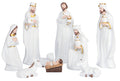 KEEPKAP Nativity Sets for Christmas Indoor, Hand-Painted Nativity Scene Indoor 7.5' Holiday Decoration, 9-Piece Set