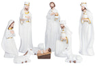 KEEPKAP Nativity Sets for Christmas Indoor, Hand-Painted Nativity Scene Indoor 7.5' Holiday Decoration, 9-Piece Set