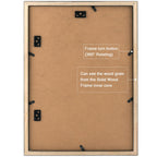 Golden State Art, A3 Black Photo Frame - Solid Wood And Display 11.7X16.5 Picture Without Mat -Acrylic Glass (Wall Display), Set