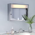 Ketcham SDL-2419-24 W x 19 H Sliding Door Series Surface Mounted Polished Edge Mirror Door Medicine Cabinet
