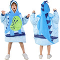 Mizzeo Kids Wearable Blanket Hoodie, Oversized Sherpa Wearable Blanket With Hood Pocket And Sleeves For Toddlers, Cute Hoodies 6