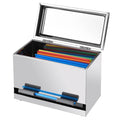 2Fold Stainless Steel Straw Dispenser - Drinking Straw Holder For Bulk Unwrapped Paper And Disposable Plastic Straws - Includes