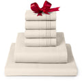 Mellanni Iconic Full Sheet Set - 6-Piece Bed Sheets, (Including 4 Pillowcases), 16-Inch Deep Pocket, Easy Care, Extra Soft, Cool