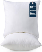 Utopia Bedding Throw Pillows Insert (Pack Of 2, White) - 17 X 17 Inches Bed And Couch Pillows - Indoor Decorative Pillows