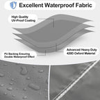 Outdoorlines Outdoor Waterproof Patio Table Furniture Set Covers - Square Couch Sectional Cover Outside Weatherproof Patio Furniture Covering For Deck, Lawn And Backyard 74' L X 74' W X 28' H, Grey