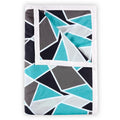 Divine Casa 100% Cotton 144 Tc Reversible Geometric Printed Double Bed Ac Dohar Blanket For Mild Winter (Crystal Teal, 220 Cm X 