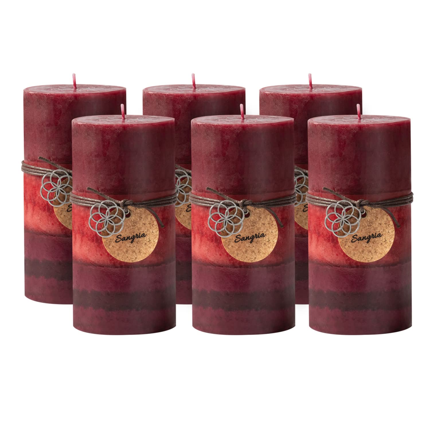 Royal Imports 3 x 6 Pillar Candles for Christmas Holiday D  cor, Wedding & Home Decoration, Unscented, Dripless & Smokeless, Set