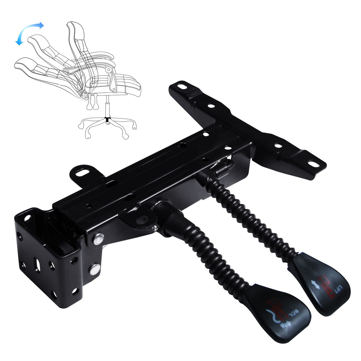 Skuehod Heavy Duty with Adjustment Backrest Tilt Replacement Office Chair Swivel Tilt Control Seat Mechanism Gas Type (155 Tilt 