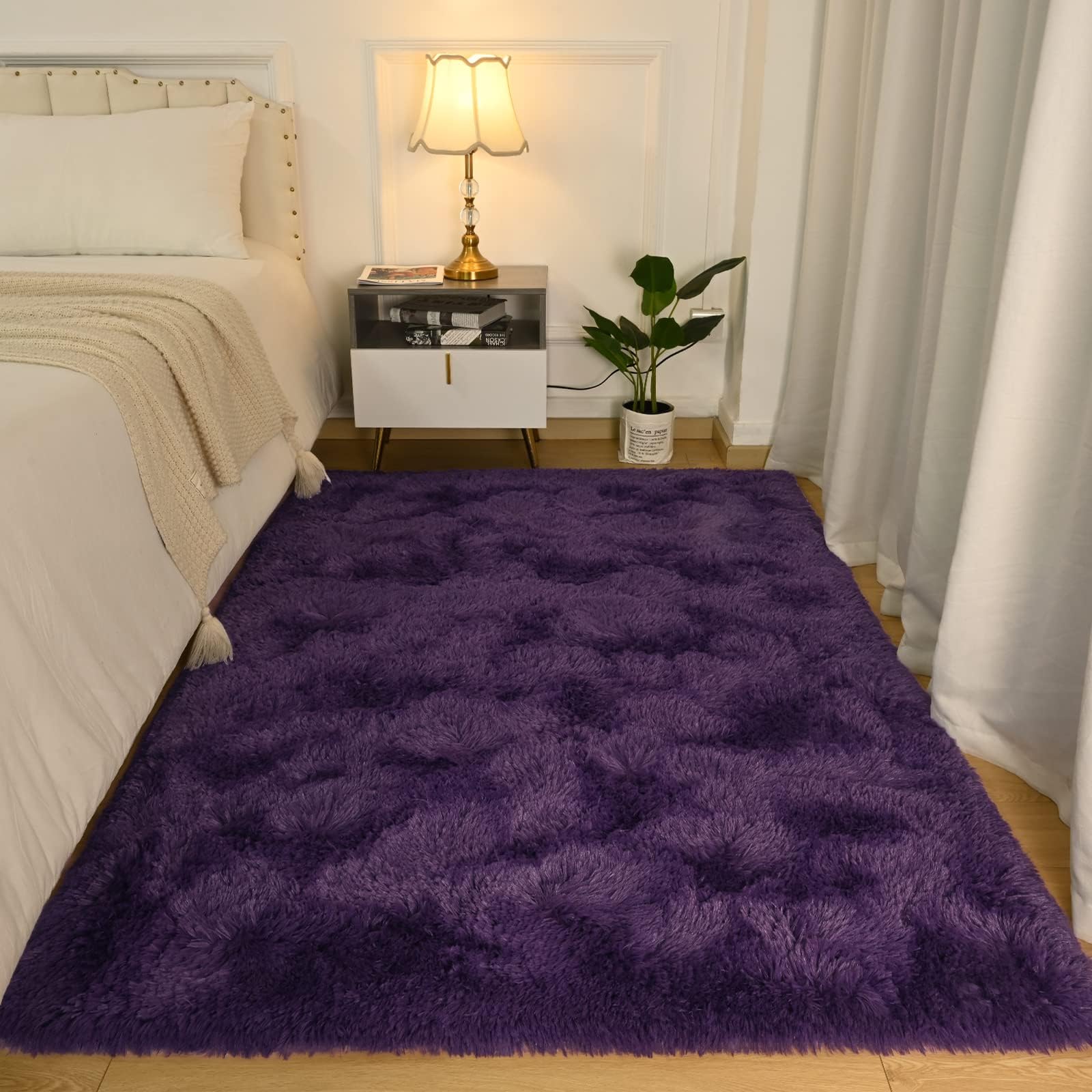 Softlife Ultra Soft Fluffy Area Rugs for Bedroom, Girls and Boys Room Kids Room Nursery Rug, 3 x 5 Feet Shaggy Fur Indoor Plush 