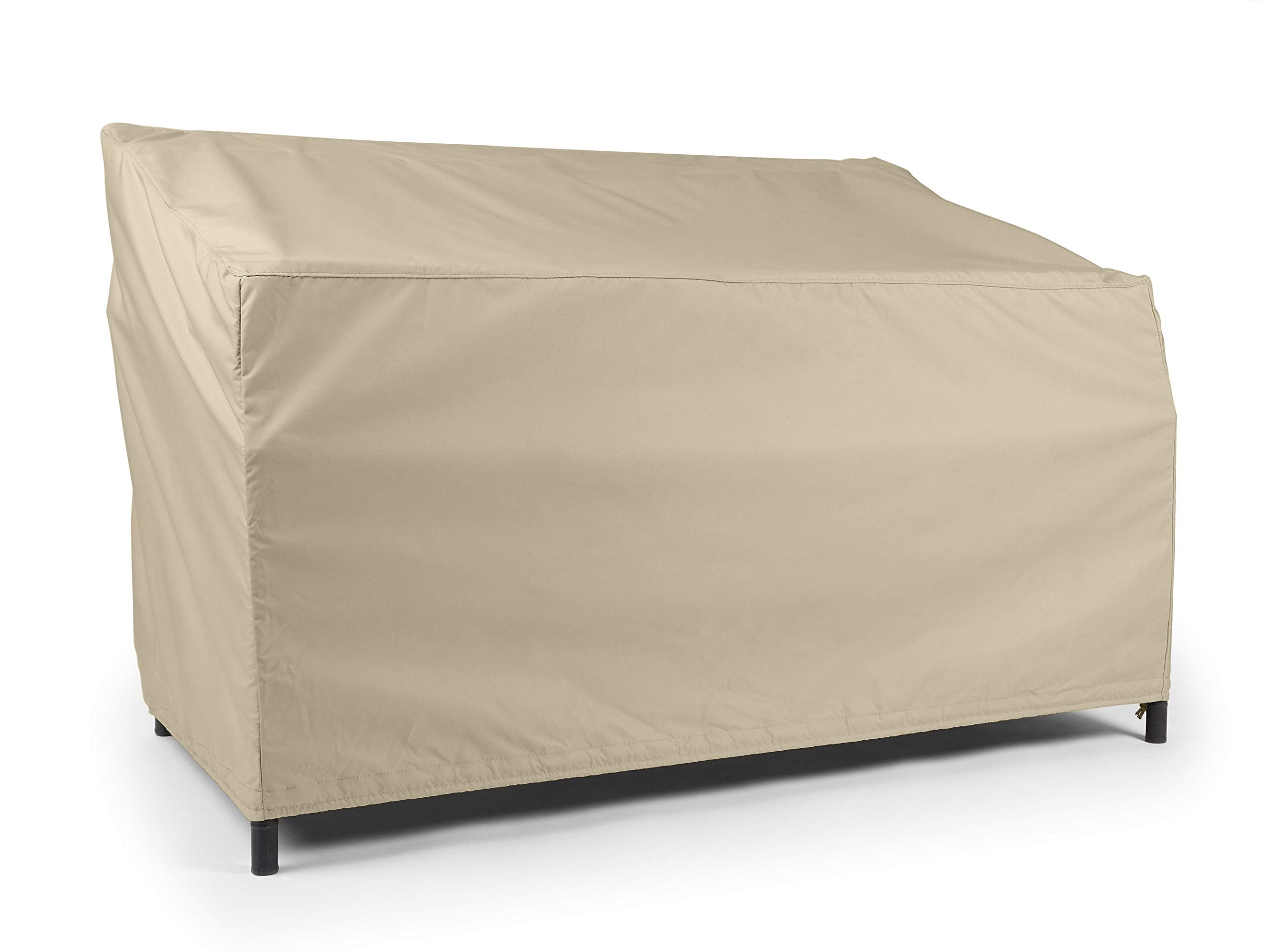 Covermates Outdoor Sofa Loveseat Cover - Water Resistant Polyester, Drawcord Hem, Mesh Vents, Seating And Chair Covers, 74W X 32D X 34H, Khaki