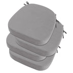Idee-Home Outdoor Chair Cushions Set Of 4, 17' X 17' X 3' Thick Outdoor Cushion Seat Cushion Waterproof Patio Furniture Cushi