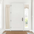 Nicetown French Door Curtain, Privacy Thermal Insulated Door Window Curtain For Glass Door/Front Door, Room Darkening Tie Up Shade For Kitchen/Patio Door, 1 Panel, W12 X L72, Pure White