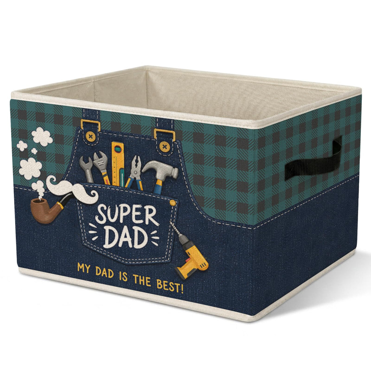 FSTCSV Dad Gifts Storage Bin, Tool Collapsible Storage Bin for Dad