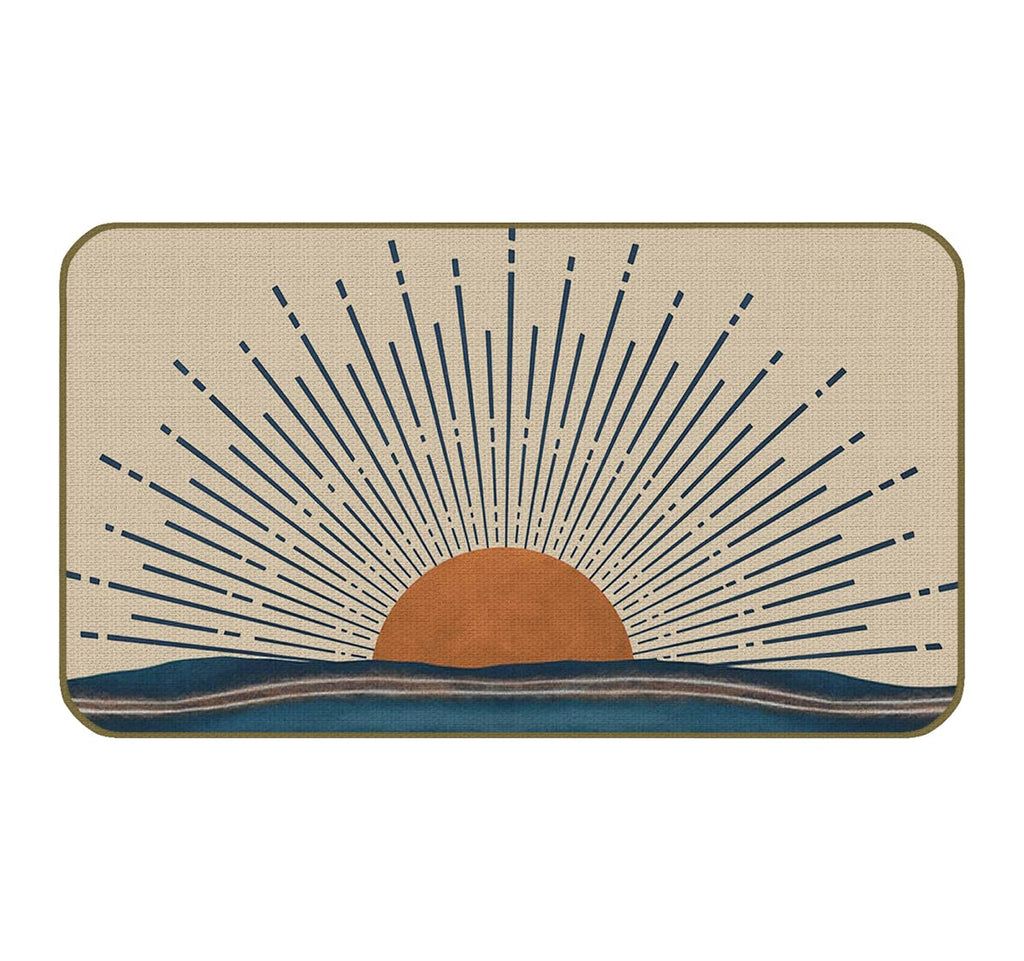 Uinhmop Boho Indoor Outdoor Entrance Welcome Door Mat Kitchen Mat Sunshine Sun Sunrise Sunset Outdoor Mat,Farmhouse Front Door P
